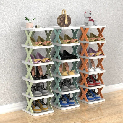 Foldable Multi-Layer Shoe Rack – Compact Entryway Shoe Storage Organizer for Small Spaces, Durable and Versatile Design 3