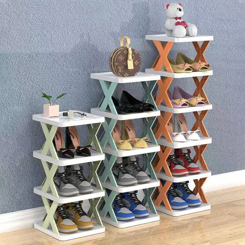Foldable Multi-Layer Shoe Rack – Compact Entryway Shoe Storage Organizer for Small Spaces, Durable and Versatile Design 4