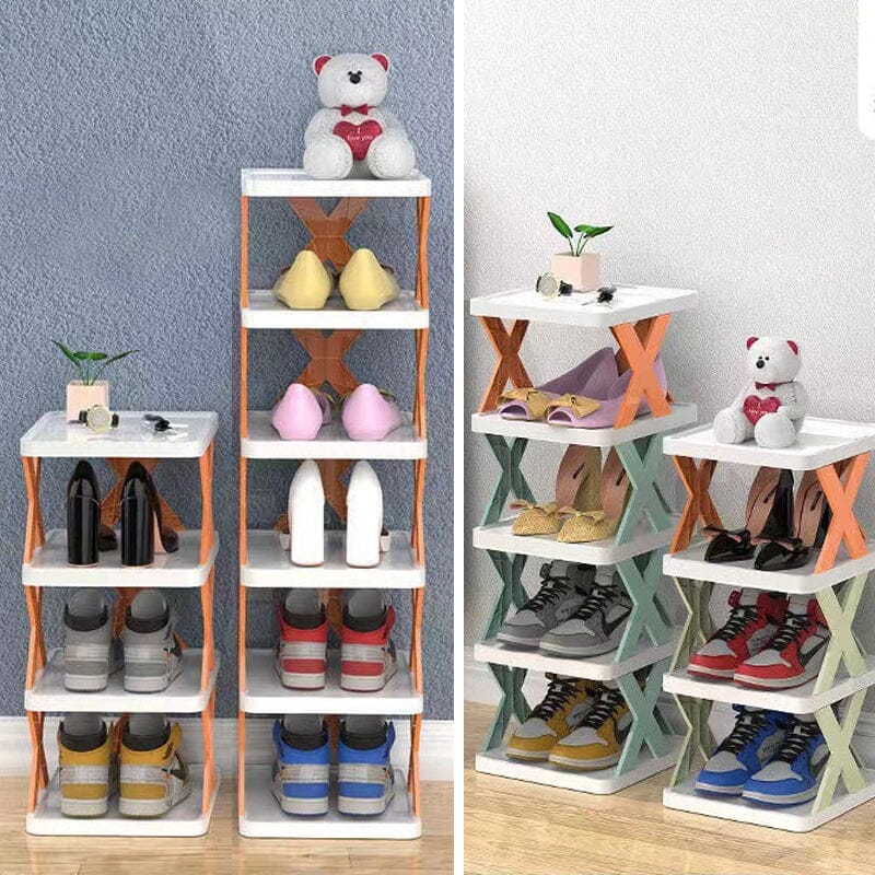 Foldable Multi-Layer Shoe Rack – Compact Entryway Shoe Storage Organizer for Small Spaces, Durable and Versatile Design 5
