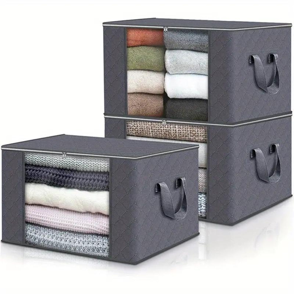 Foldable Storage Bag with Window – Dust and Moisture Resistant Clothing Organizer for Closet and Bedroom 0