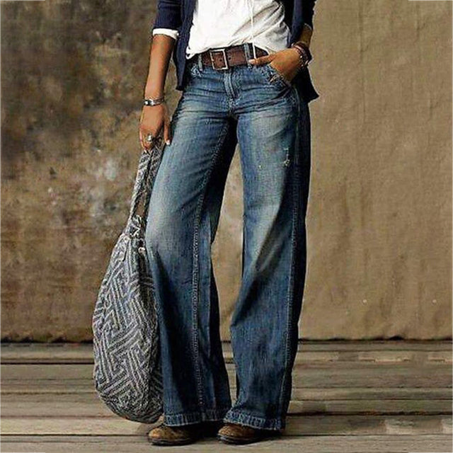 Chloe | Retro Wide-Leg Jeans | Denim