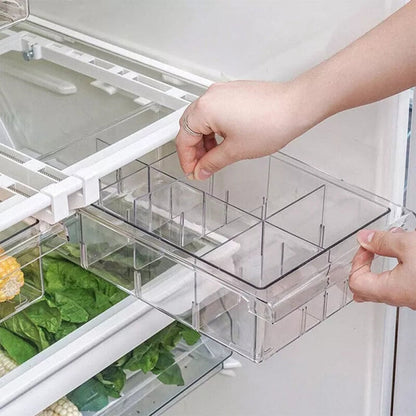 Fridge Storage Containers for Organized Refrigerator – Space-Saving Food Organizer in Durable Plastic 1