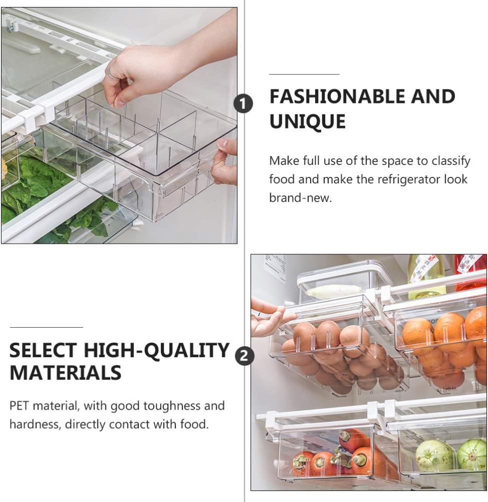 Fridge Storage Containers for Organized Refrigerator – Space-Saving Food Organizer in Durable Plastic 3