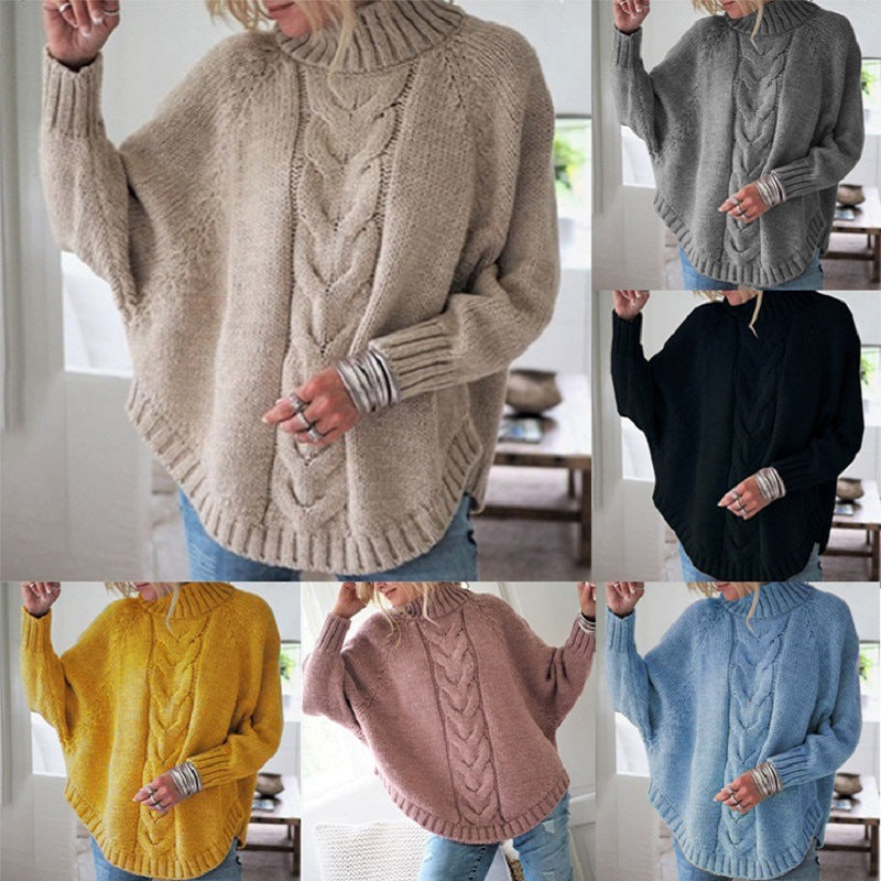 Women Chunky Knit Turtleneck Sweater | Kyra