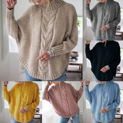 Women Chunky Knit Turtleneck Sweater | Kyra