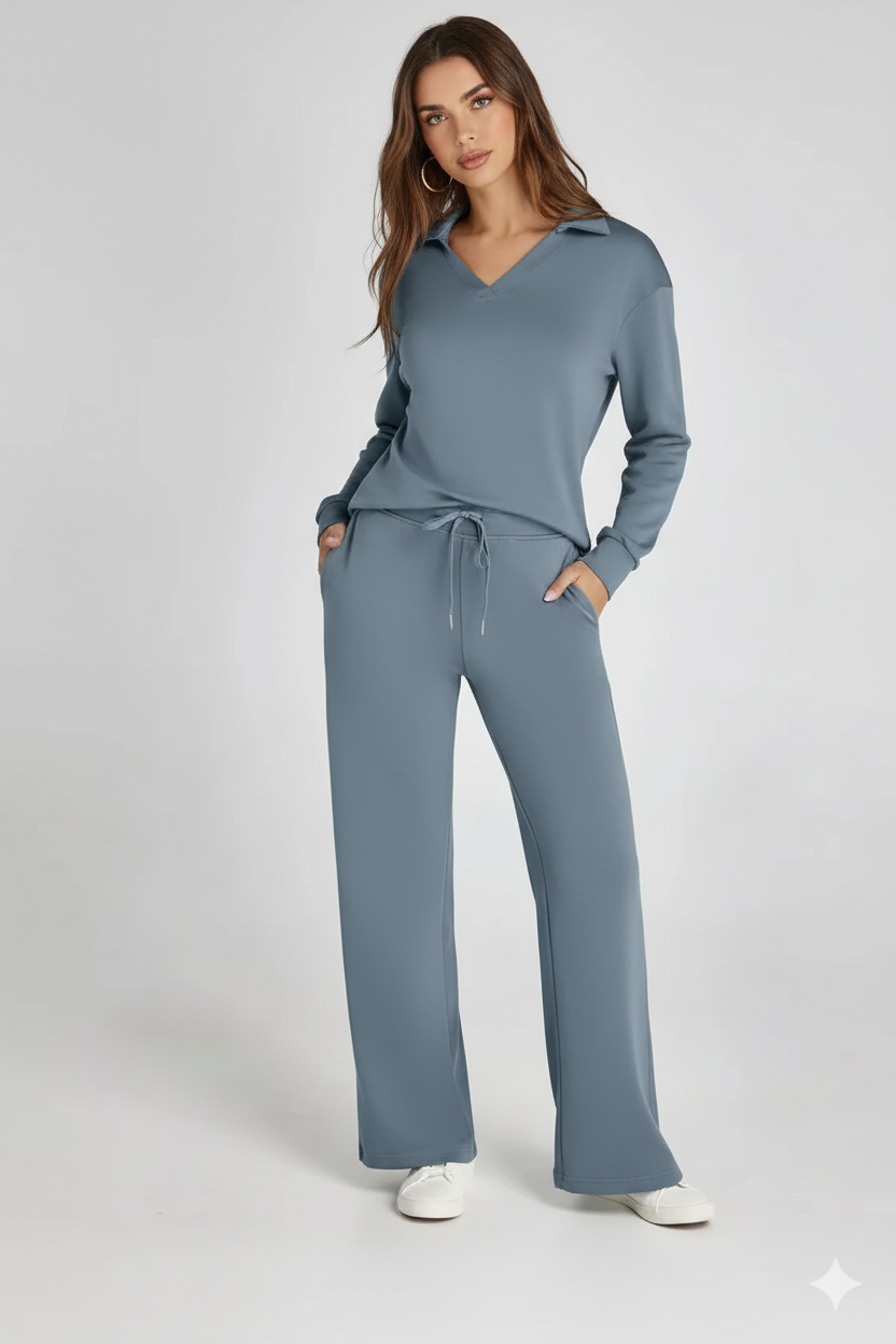 Women Two-Piece Relaxed Fit Lounge Set | Fiona