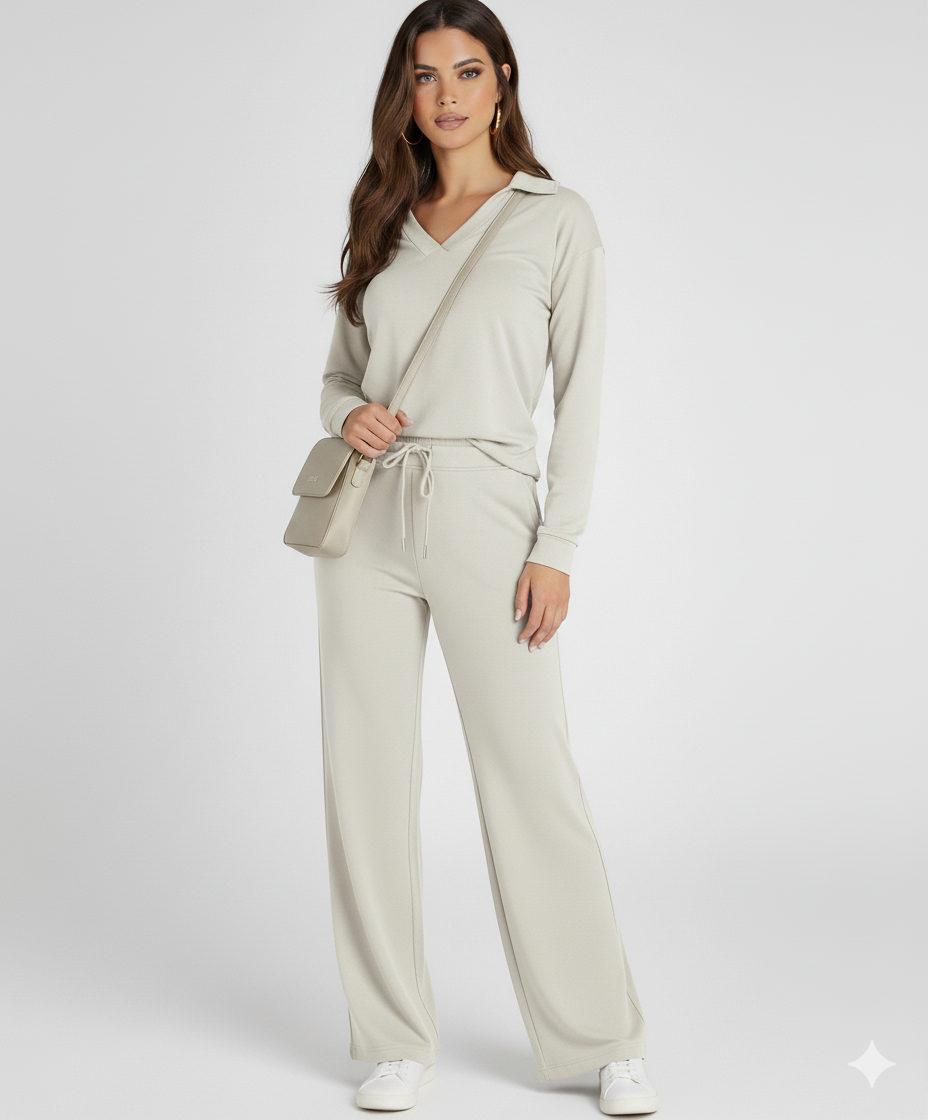 Women Two-Piece Relaxed Fit Lounge Set | Fiona