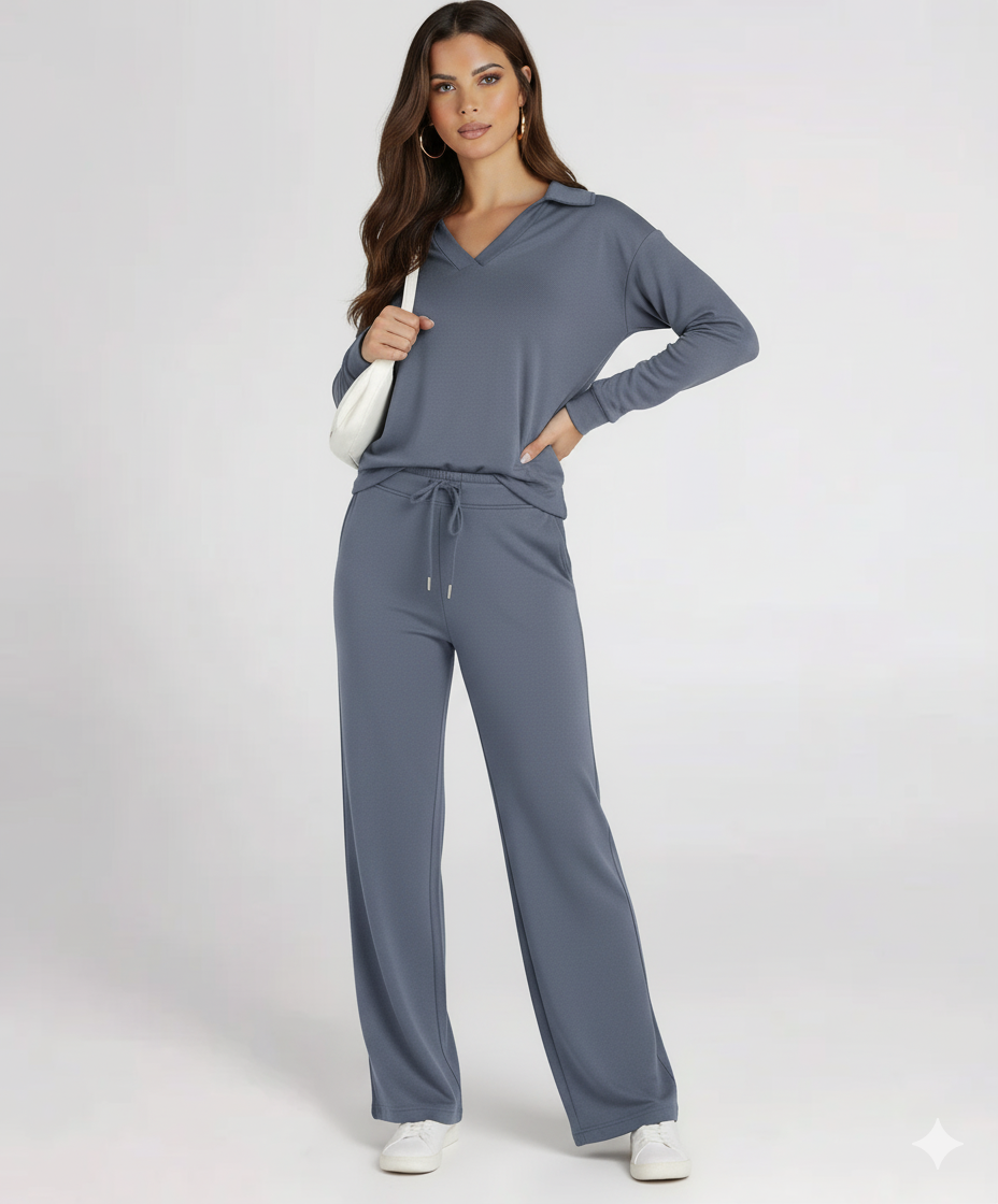 Women Two-Piece Relaxed Fit Lounge Set | Fiona