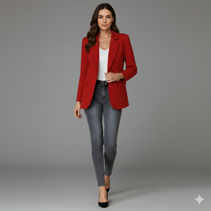 Women Tailored Single-Button Blazer | Elspeth