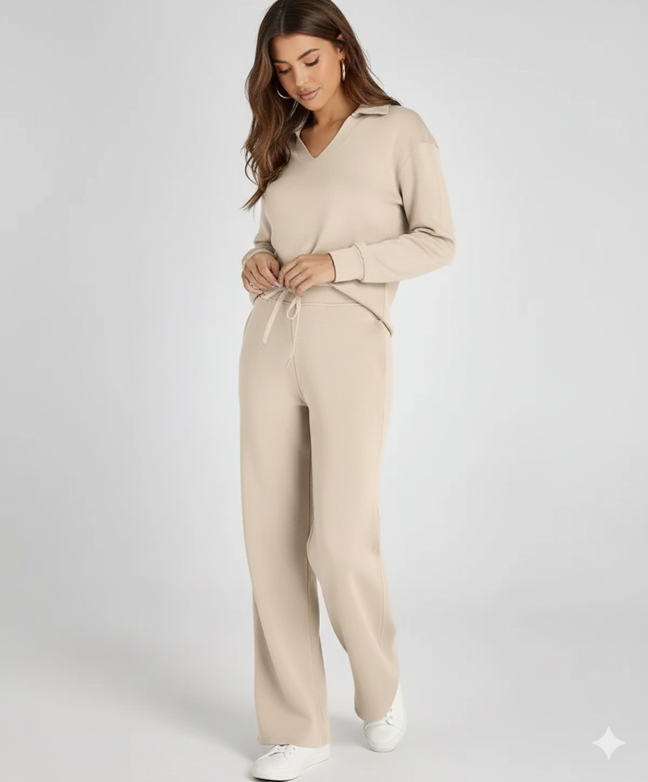 Women Two-Piece Relaxed Fit Lounge Set | Fiona