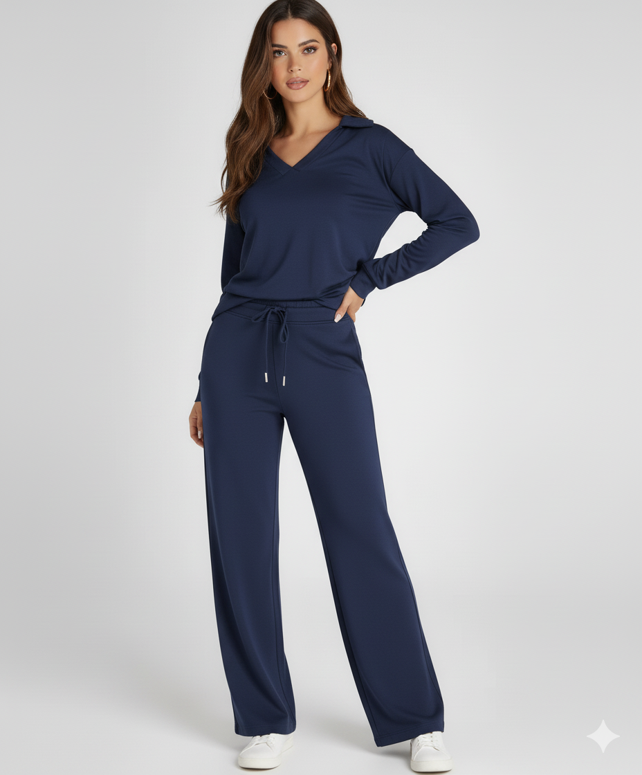 Women Two-Piece Relaxed Fit Lounge Set | Fiona