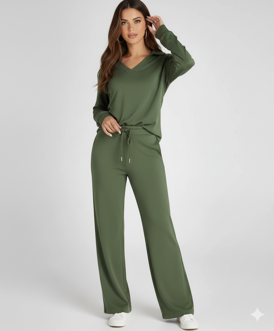 Women Two-Piece Relaxed Fit Lounge Set | Fiona