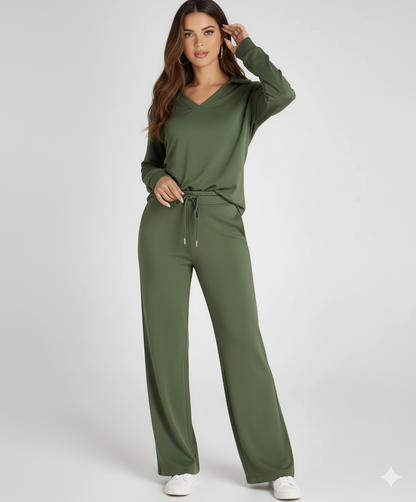 Women Two-Piece Relaxed Fit Lounge Set | Fiona