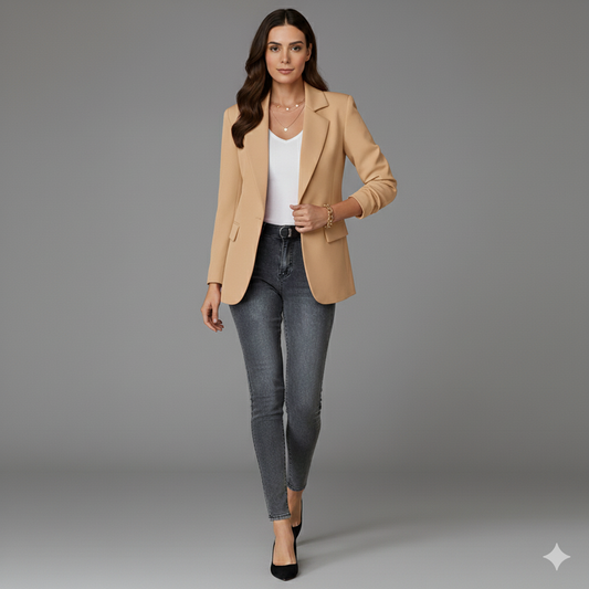 Women Tailored Single-Button Blazer | Elspeth