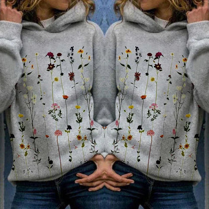 Women Hoodie Multicolor Cotton | Dorthe-2