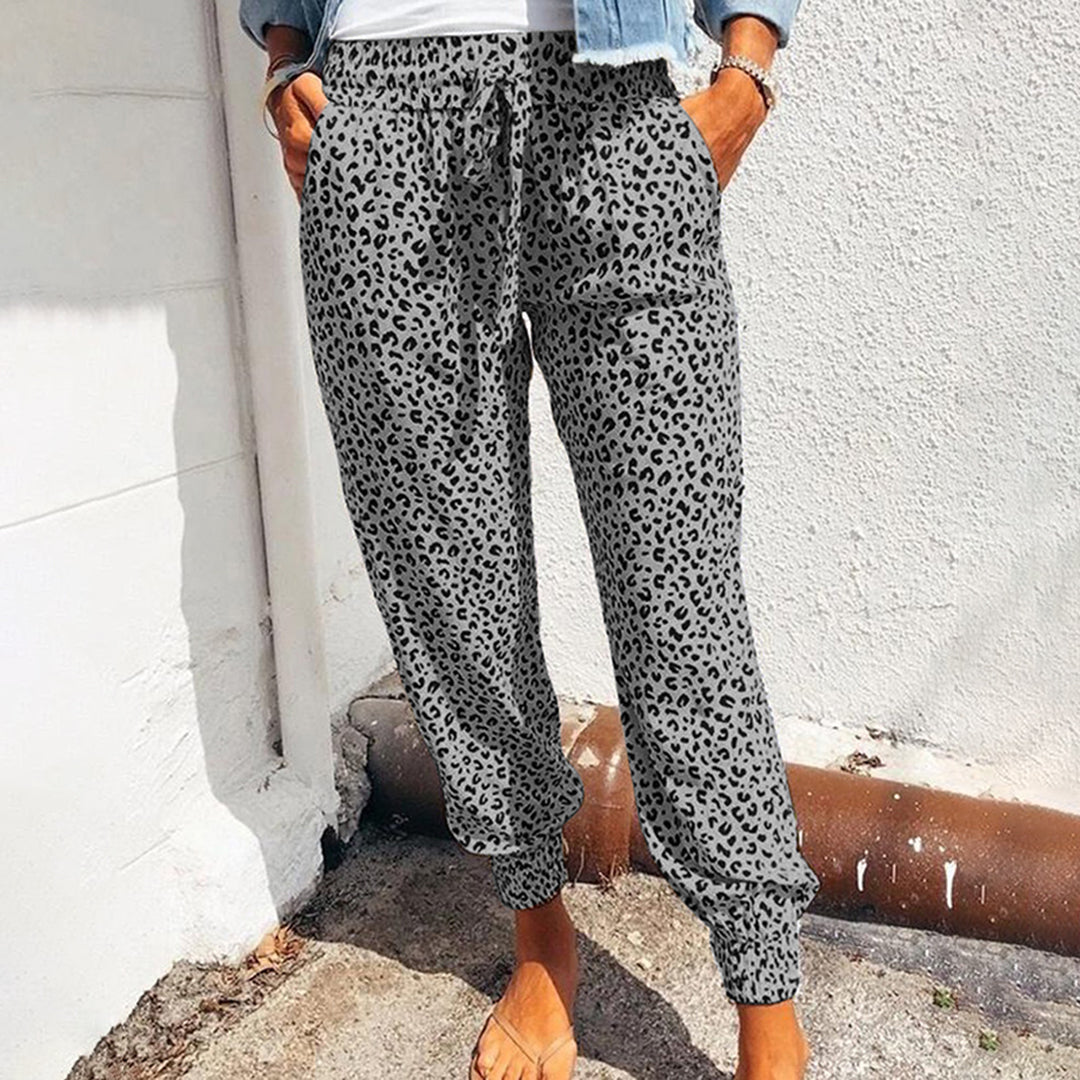 Talia | Comfy Leopard Print Trouser