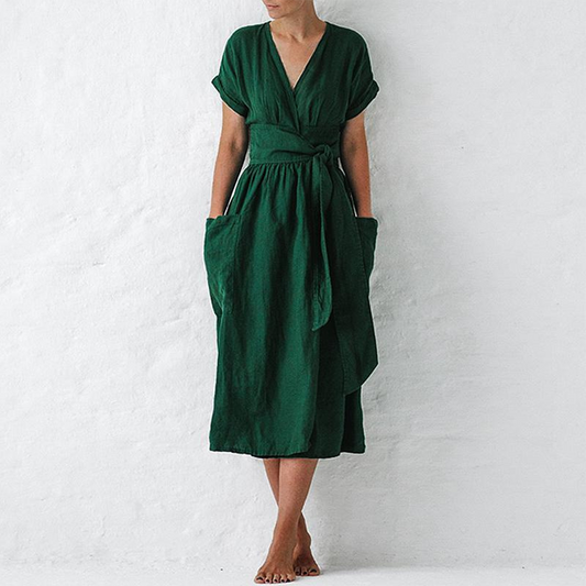 Women Wrap Midi Dress | Aveline