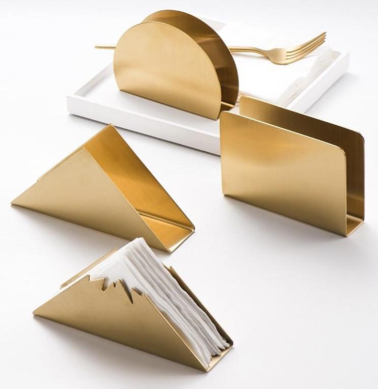 Stainless Steel Napkin Holder – Modern Countertop Organizer