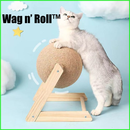 Cat Scratching Ball Toy Hemp Rope | Pawsome-1