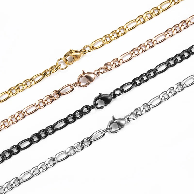 Men's Chain Necklace Silver Stainless Steel | Urban Style-4