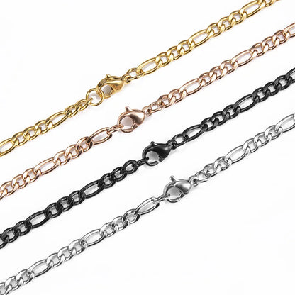 Men's Chain Necklace Silver Stainless Steel | Urban Style-4