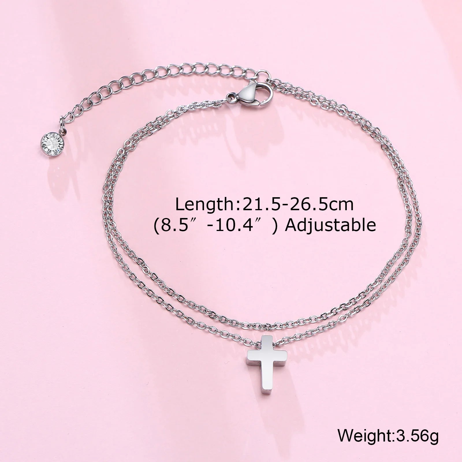 Variant image for Unisex Figaro Chain Anklet Adjustable Stainless Steel | Elegant Design-3