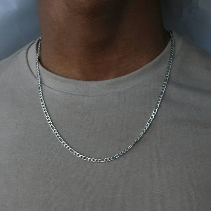 Men's Chain Necklace Silver Stainless Steel | Urban Style-2