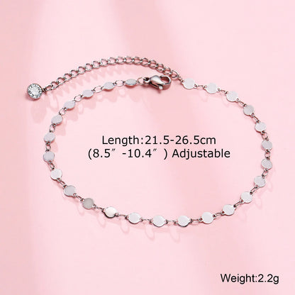 Variant image for Unisex Figaro Chain Anklet Adjustable Stainless Steel | Elegant Design-9