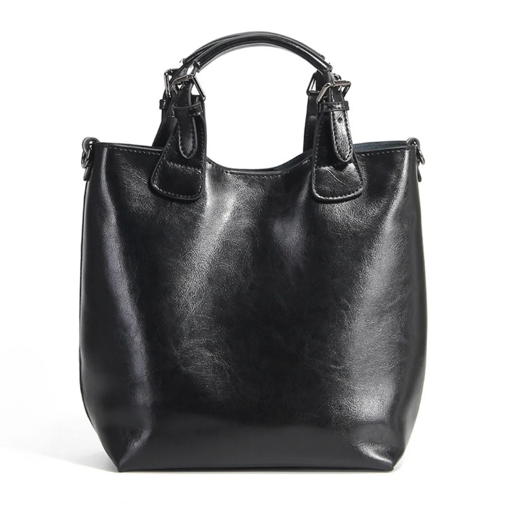 Vintage Oil Finish Leather Tote | Amanda