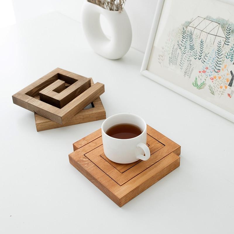 Pine Wood Interlocking Trivet Set – Heat-Resistant Surface Protectors