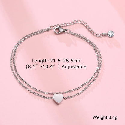 Variant image for Unisex Figaro Chain Anklet Adjustable Stainless Steel | Elegant Design-1
