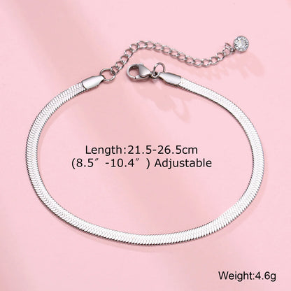 Variant image for Unisex Figaro Chain Anklet Adjustable Stainless Steel | Elegant Design-4