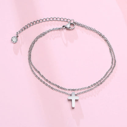 Unisex Figaro Chain Anklet Adjustable Stainless Steel | Elegant Design-5