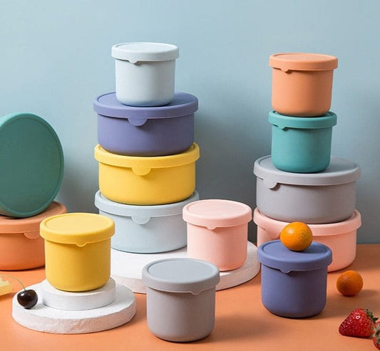 Silicone Food Storage Containers – Stackable, BPA-Free