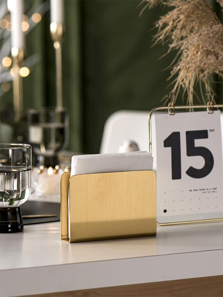 Stainless Steel Napkin Holder – Modern Countertop Organizer