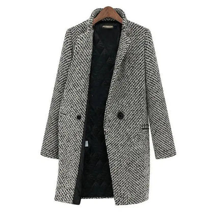 Women Wool Coat Black | Elegant Design-2