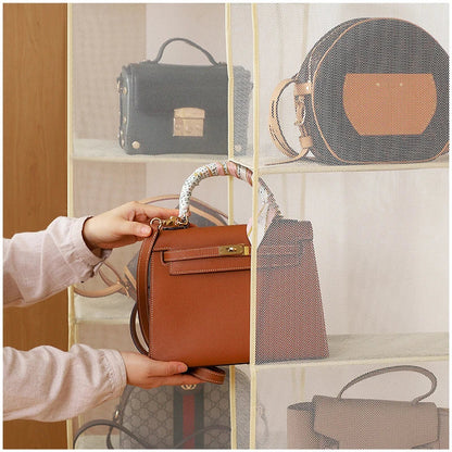 Bag Holder for Plastic Bags Beige Fabric | Mary 4