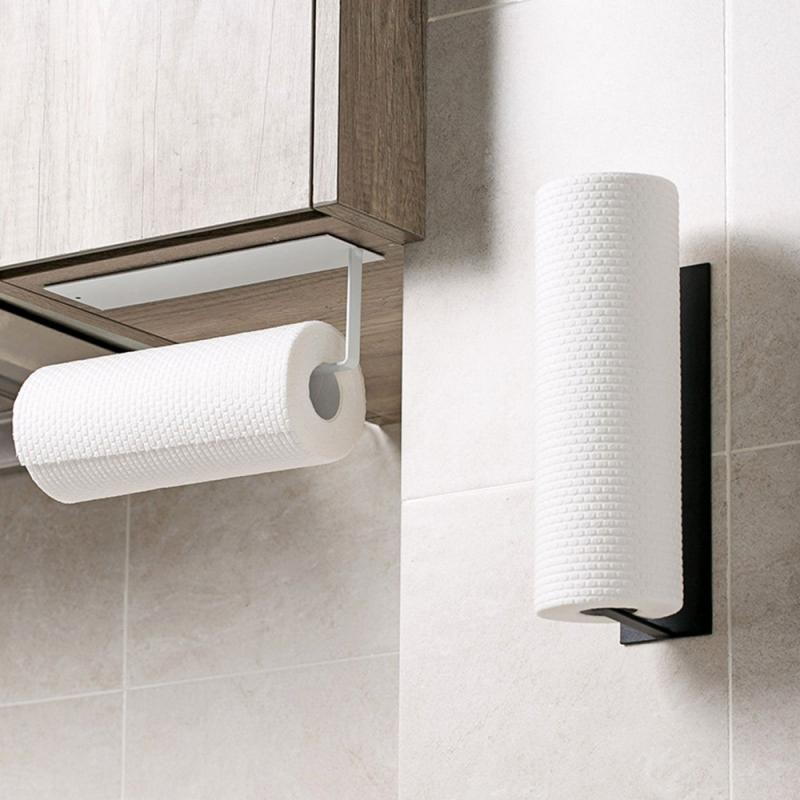 Wall-Mounted Paper Towel Rack – Space-Saving Adhesive Holder