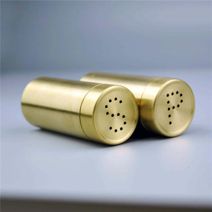 Gold Stainless Steel Salt and Pepper Shakers – Modern Table Set