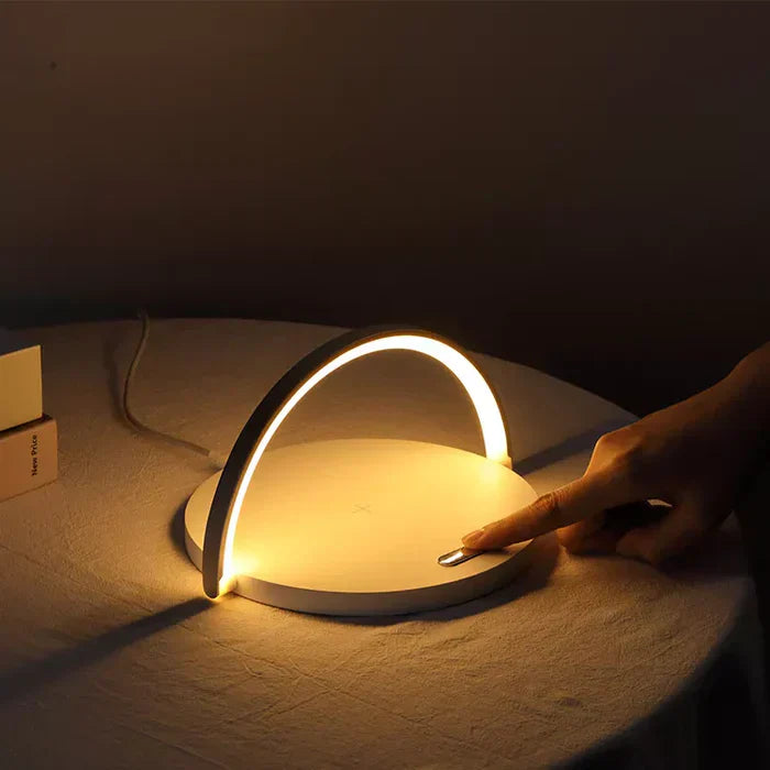 Wireless Charger LED Lamp Phone Holder | Modern Design-2