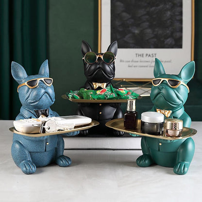 Home Decor Bulldog Object Holder Resin | Charming Organizer 3