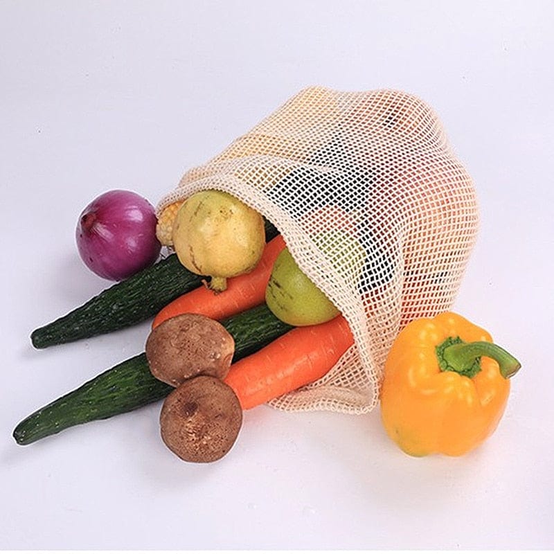 Reusable Cotton Mesh Grocery Bag