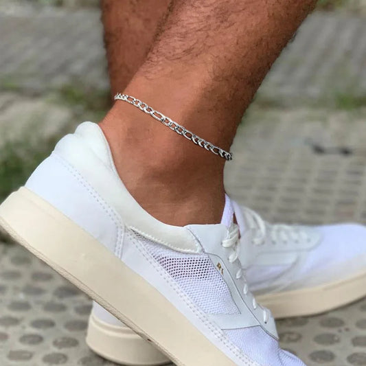 Unisex Figaro Chain Anklet Adjustable Stainless Steel | Elegant Design-1