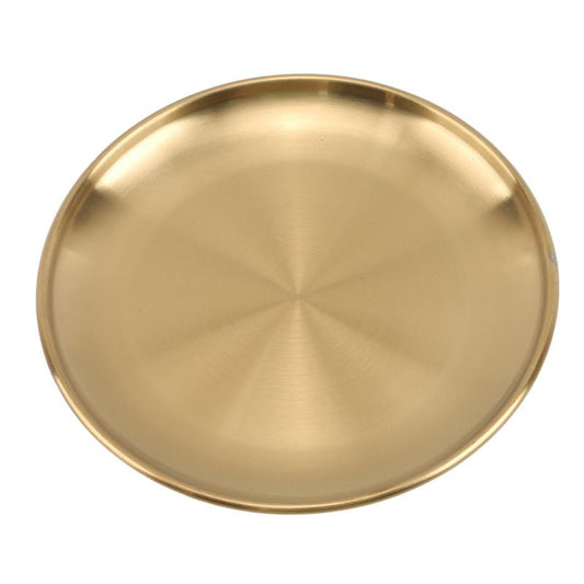 Gold Stainless Steel Dinner Plates – 3 Size Options