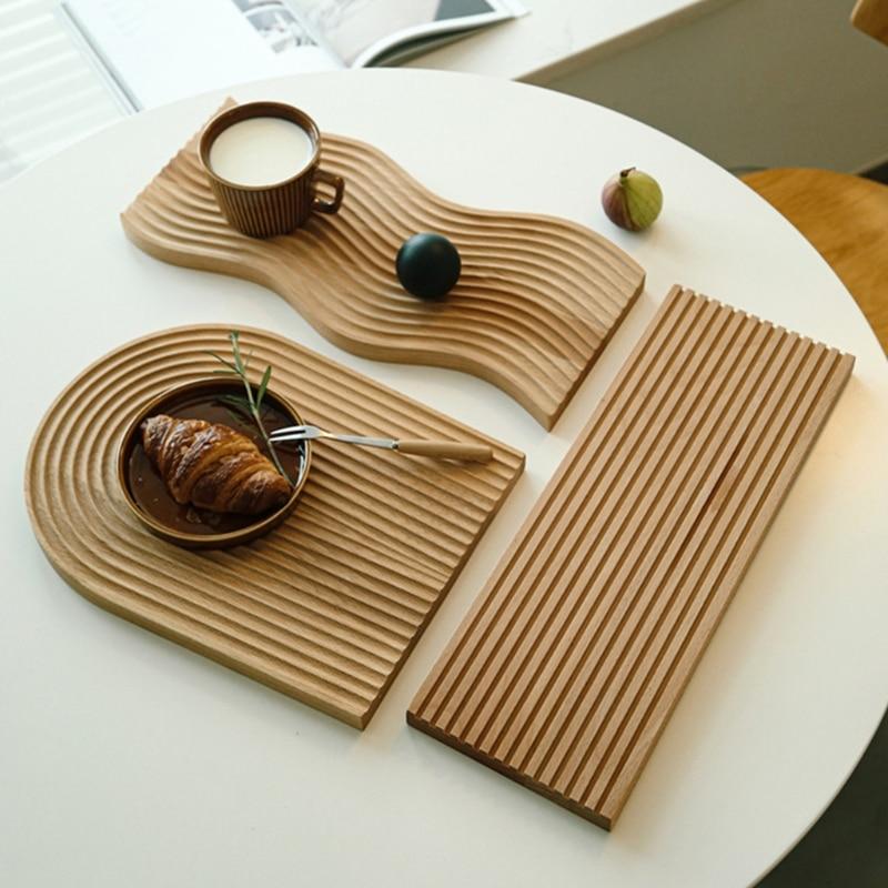 Natural Beech Wood Serving Board – Wave, Arch &amp; Rectangle Options