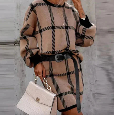 Plaid Sweater Dress | Eden