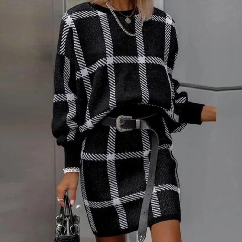 Plaid Sweater Dress | Eden