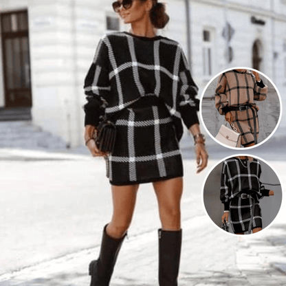 Plaid Sweater Dress | Eden