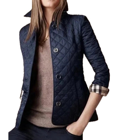 Women Quilted Button Jacket | Delilah