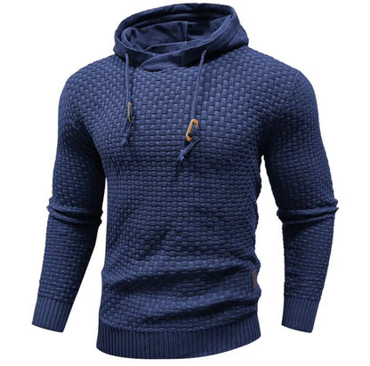 Men Textured Knit Hoodie | Jonathan